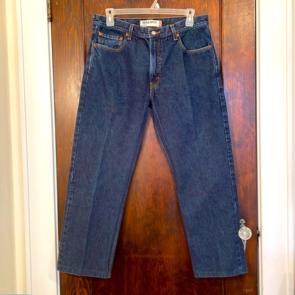 Levi's 505 Regular Fit Men's Jeans 36x30 Dark Wash - Picture 1 of 8